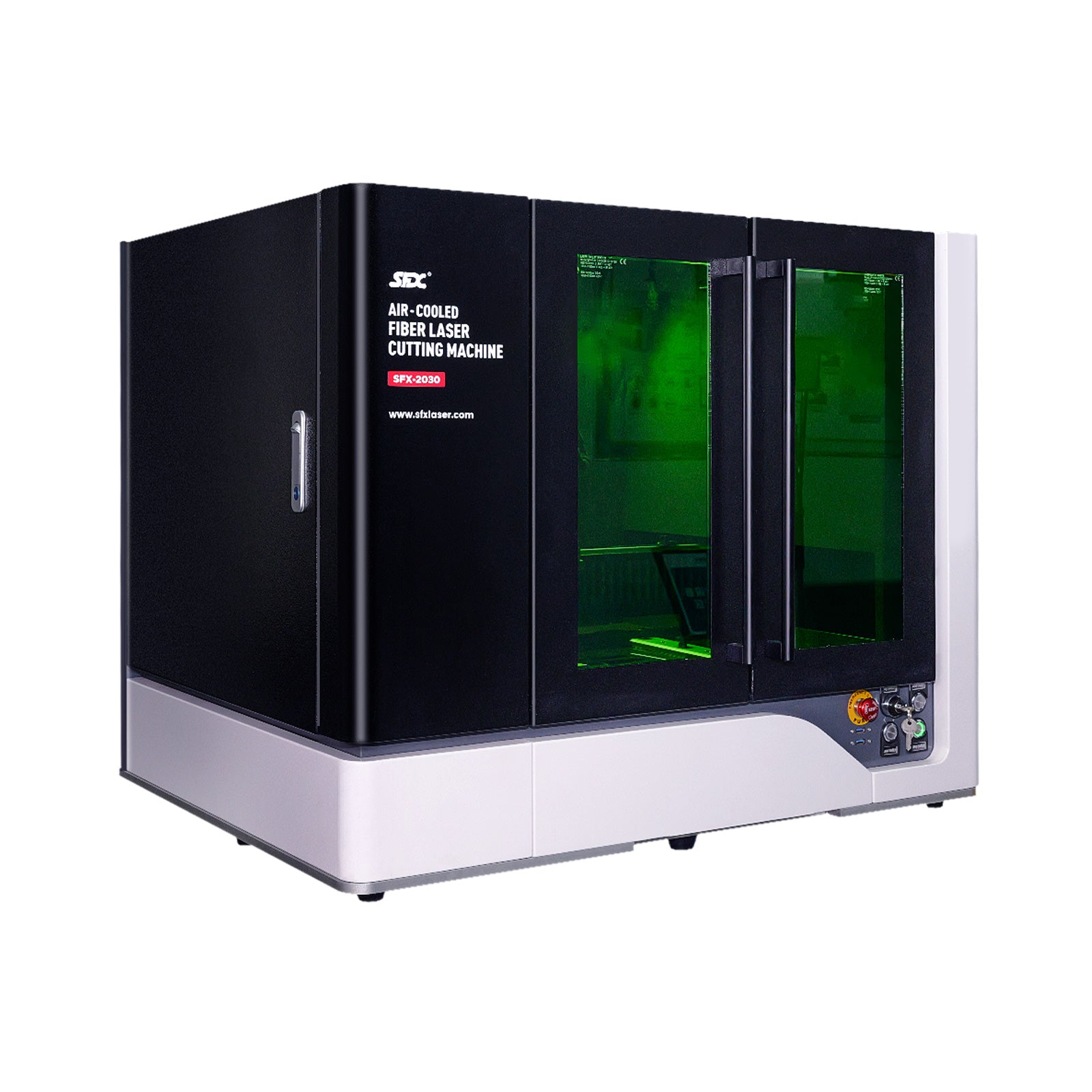 SFX-2030 1200W/1500W/2000W/3000W Air-Cooled Fiber Laser Cutting Machin ...