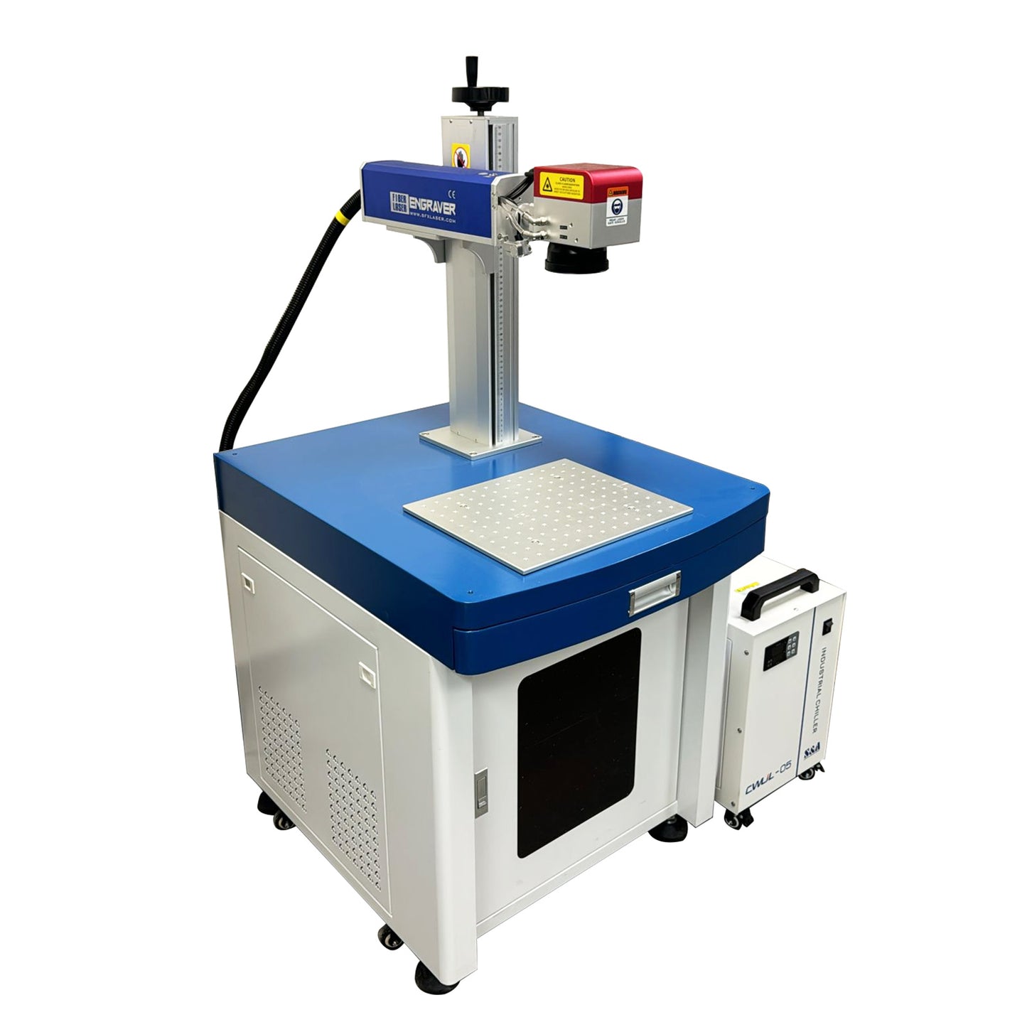 SFX-300GS 300W MOPA Desktop Fiber Laser Marking Machine 110V Fiber Engraver for Stainless Steel Black Marking & Metal Cutting