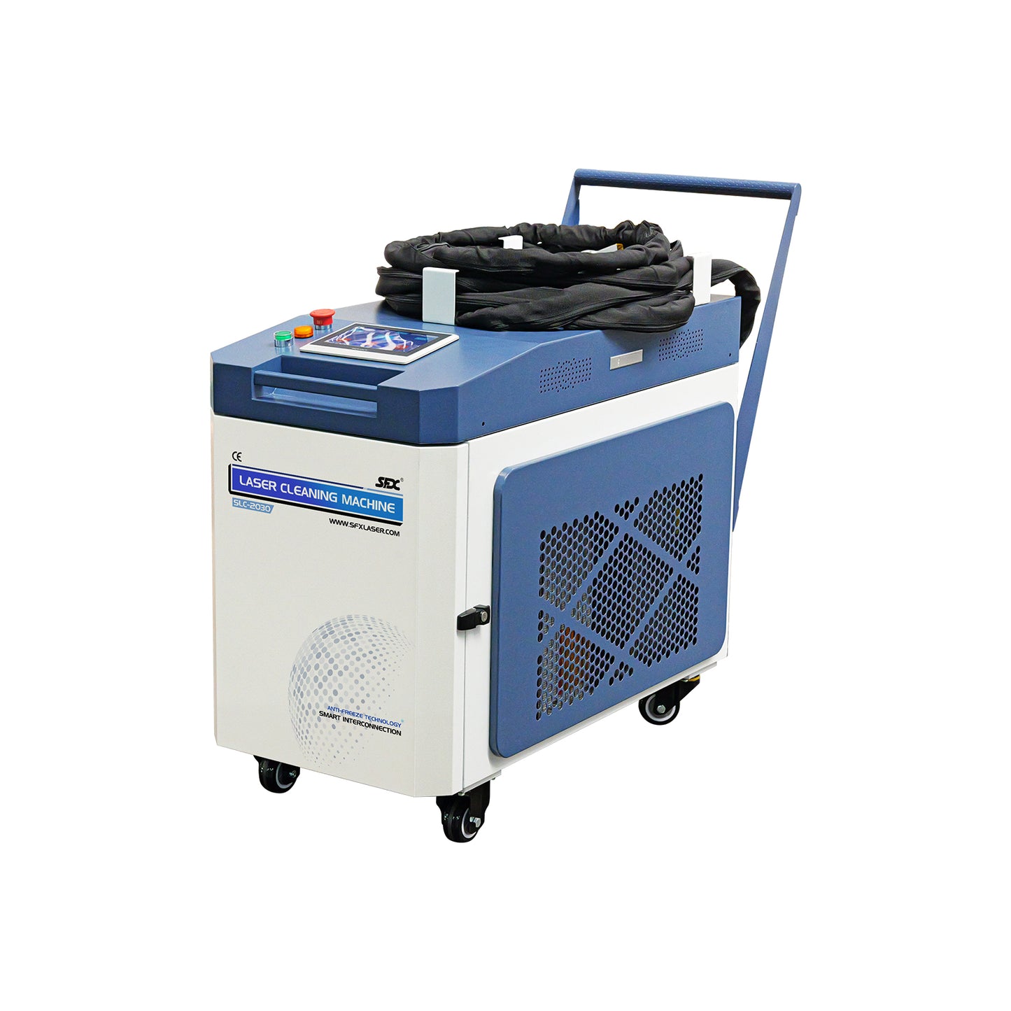 SFX SLC 1500W 2000W 3000W 6000W 500mm Scan Laser Cleaning Machine Laser Rust Remover with IoT  Laser Cleaner for Coating Painting Oil