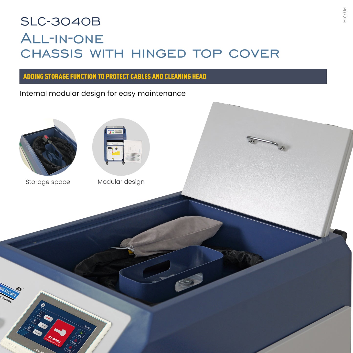 SFX SLC 2000W 3000W IoT Laser Cleaner with Wide 400mm Scan Anti-Freeze Fiber Laser for Rust, Paint, Oil Removal, Industrial-Grade Smart Cleaning Machine