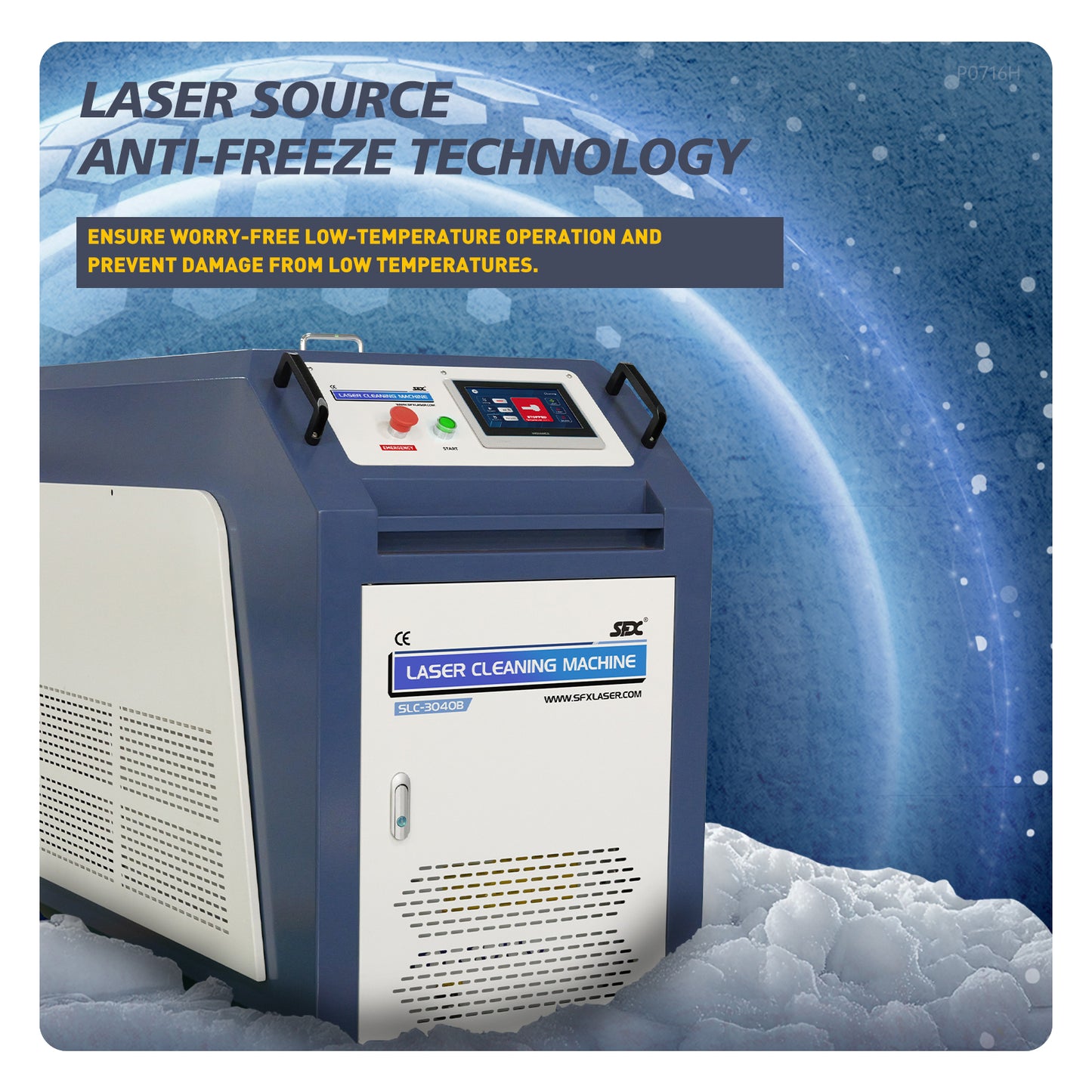 SFX SLC 2000W 3000W IoT Laser Cleaner with Wide 400mm Scan Anti-Freeze Fiber Laser for Rust, Paint, Oil Removal, Industrial-Grade Smart Cleaning Machine