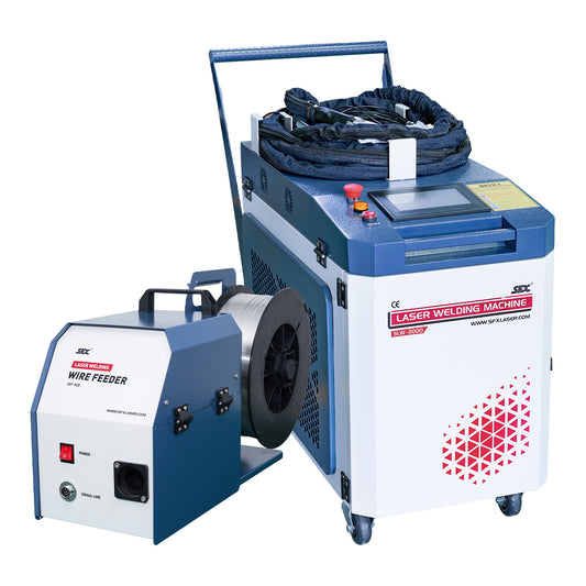 SFX 2-in-1 Handheld SLW 1.5KW-3KW Fiber Laser Welder Laser Welding Machine ＆ Seam Cleaning for Stainless Steel Aluminum Hardware Pipe Tube Plate Welding