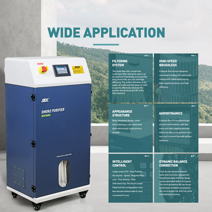SFX-400L Laser Cleaning Machine Smoke Purifier Fume Extractor Fume Purifier for Laser Cleaning Welding Cutting Engraving